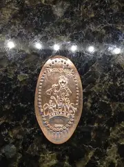 Disneyland Park Souvenir pressed penny Main street New Orleans square Goofy #103