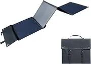 Solar Panel, Mobile Solar Panel, 18V Charging, 100W Solar Panel, Four Part Foldable Solar Bag with Stand for Camper, Car, Boat, Camping Shelter