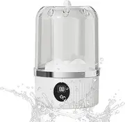 2025 Upgrade Portable Mini Washing Machine, Mini Underwear Washing Machines, Rechargeable Portable Washings Machine for Travel, For Underwear Socks Baby Clothes (White)