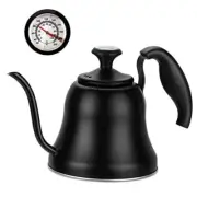 Tea Kettle with Thermometer for Stove Top Gooseneck Kettle, Pour Over Black