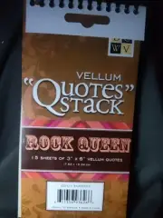 DCWV Vellum Quotes Stack Rock Quest 15 Sheets Of 3x6 Vellum Quotes