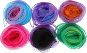 [Yardenfun] Children Scarf Dancing Accessories Small Square Dance Scarves Dance Accessories Chiffon