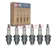 6 pc Champion Copper Plus Spark Plugs for 1948-1952 Ford F1 3.5L 3.7L L6 yw