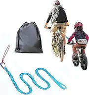 Bicycle Tow Rope, 3 Meters Elastic Bike Tow Strap with Hook, MTB Stretch Bungee Tow Rope, Cycling Pull Strap, Portable Bike Tow Leash Belt, Reflective Traction Cord for Mountain Bike Going Uphill