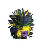 Women's Venetian Carnival Masquerade Mask with Feathers [Mardi Gras]