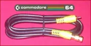 6Ft GOLD RCA Cable & GOLD RF Coax TV Adapter for Commodore 64 64C 128 Computer