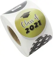 1 Roll Graduation Sealing Stickers for Present Wrapping Self Adhesive Decals with Patterns for Candy Bags and Scrapbooking for Graduation