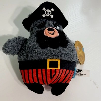 BARK BOX Dog Toy BARKBEAR THE PIRATE Plush Large Squeak