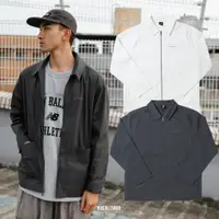 在飛比找蝦皮商城優惠-NEW BALANCE COACH JACKET 米白 鐵灰