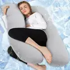 Pregnancy Pillow Cooling, U Shape Maternity Pillow,55in Pregnancy Pillows for...