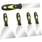 Stainless Steel Cleaning Scoop Knife Two Color Handle Putty Knife 1/2/3/4/5 Inch