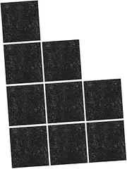 9pcs Cat Tablets Cat Tray Large Cat Litter Tray with Hood Replacement Filter Pad Cat Litter Charcoal Filters Refill Cat Odor Litter Bins Black Activated Carbon