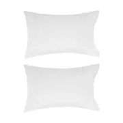 2 Pack 500 Thread Count Australian Grown Cotton Standard Pillowcases - White