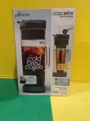 Cold Brew Coffee Maker 1.6 QT Primula Glass Grey Container Jar Brewing Tools NIB