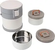 Generic Practical Insulated Food Jar, 1.4L Lunch Box, 2-Tier Stackable, Leak-Proof, Portable, Vacuum Food Jar, 304 Stainless Steel, Outdoor, Office, Picnic
