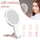 10x Magnifying Makeup Mirror LED Light Adjustable Rechargeable USB Touch Screen