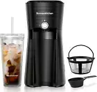 Iced Coffee Maker, Coffee Machine, Reusable Filter, Easy One-Touch Operation