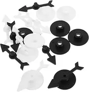 SUPVOX 10Pcs Rotating Game for Adults Plastic Turntable Pointers for Board Games DIY Activities Fun Party Props and Multiplayer Game Enhancements