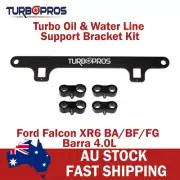 Turbo Oil&Water Line Support Bracket Kit For Ford Falcon XR6 BA/BF/FG Barra 4.0L