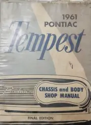 1961 Pontiac Tempest Original Shop Manual Still In Wrapper