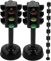 UPKOCH 12pcs Traffic Light for Simulated Traffic Signal Lamp Early Education Playset for Imaginative Play and Learning