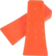 GANAZONO 2Pcs Tree Cutting Wedges for Safe Felling Plastic Stabilizing Tools with Raised Spikes for Precise Direction Control Logging and Forestry Work