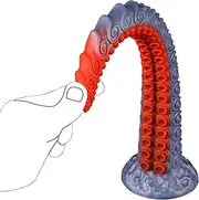 Long Dildo Large Butt Plug Tentacle Dildo, Fantasy Monster Dildo Anal Dildo Sex Toys, Soft Dragon Dildo Alien Dildo, Silicone Animal Dildo Anal Plug Adult Toy for Men Women Couples (L)