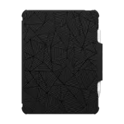 iPad Air 11-inch (M2/M3) Impact Folio Case Abstraction Lines #2 Black and White