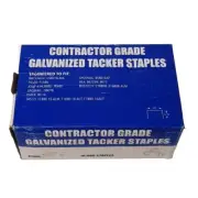 10,000 Pk Contractor Grade Galvanized Tacker Staples 1/2" x 5/16" K7000 NEW