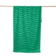 Canningvale Positana Terry Beach Durable Soft Quick-Drying Towel Wave Agave