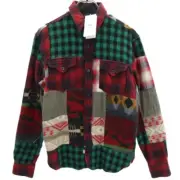 Double RL RRL Ralph Lauren Patchwork Work Shirt Jacket Men's Size XS NEW