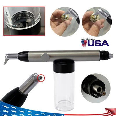 Dental Alumina Air Polisher Abrasion Microetcher Sandblaster Gun 4Hole & Water