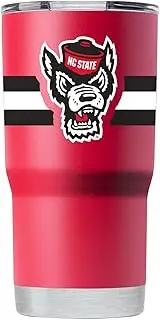Gametime Sidekicks North Carolina State Wolfpack 20oz Red Tumbler - Officially Licensed, 18/8 Stainless Steel, Double-walled, Vacuum-insulated, UV LED Printed Logos, Sweatless - 360 Wrap