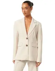 [Forever New Petite] Clarette Nipped Waist Blazer in Cream