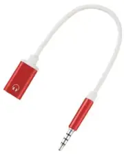 Headphone Jack Adapter,3.5mm Male to TypeC Female Audio Cable Cord,USB C to Red