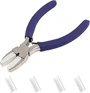 Flat Nose Shaping Wire Carbon Steel Jewelry Making Nylon Pliers Looping Blue