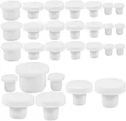 AUTSUPPL Silicone Stopper Replacement Set 35 Pcs Leakproof for Wine Bottles Salt Pepper for Bars Clubs Home