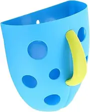 1Pc Wall Mounted Bath Organizer with Suction Cups Pouch for Shower and Easy to Install Bath Accessory for Bathroom Storage Needs