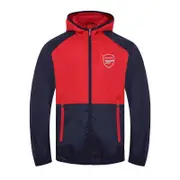 Arsenal FC Boys Jacket Shower Windbreaker Kids OFFICIAL Football Gift Navy Blue 12-13 Years