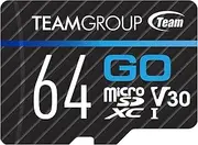 Team Go 64GB Micro SD UHS-I U3 V30 Memory Card
