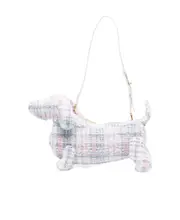 HECTOR BAGUETTE BAG IN CHENILLE YARN RIBBON TWEED One size light pink