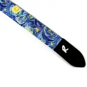 Starry Night Guitar Strap -Vincent Van Gogh Guitar Strap- Impressionist Guitar