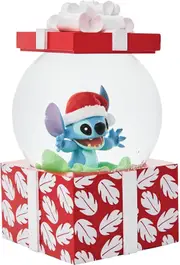 Disney Department 56 Stitch Christmas Waterball Snow Globe