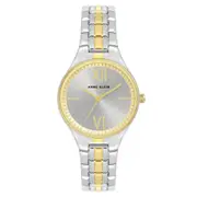Anne Klein Two-Tone Band Silver Dial Women's Watch - AK4061SVTT
