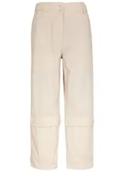 Max Mara Weekend Gilbert Cropped Cotton Trousers - Ecru - 12 (UK12 / M) 12 (UK12 / M)