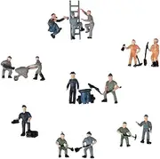 Qianly 20pcs Painted Model Train Street Passenger People Figures Scale 1:25, Type D