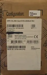 NEW INTEL XEON CPU KIT E5-2650V4 12 CORE 2.2GHZ HPE PROLIANT DL380 G9 817943-B21