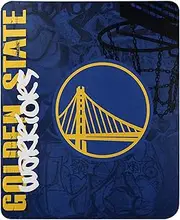 The Northwest Company NBA Golden State Warriors Hard Knocks Fleece Throw Blanket