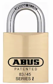 ABUS PADLOCK 83/45 with Schlage Classic Primus High Security Cylinder CP