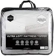 Ardor 2800GSM Standard Microfibre Mattress Topper Vaccum Packed, White, King
